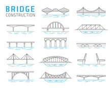 Bridge Constructions Vector Set