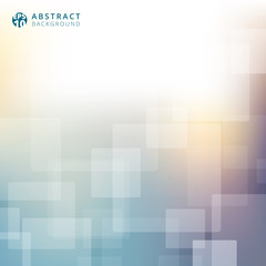 Poster - abstract blurred background template. technology business square rounded texture.