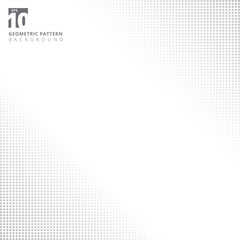 Poster - Abstract gray square pattern halftone Background with copy space.