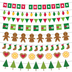 Poster - Christmas banners and decoration set  