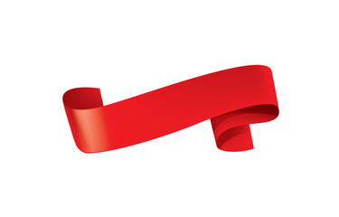 Wall Mural - vector red ribbon