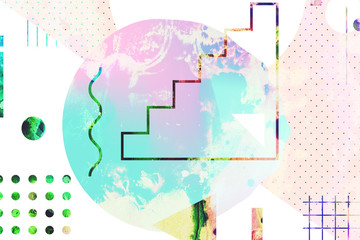 Original background with simple geometric shapes