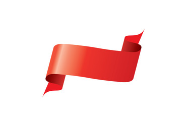 Wall Mural - vector red ribbon