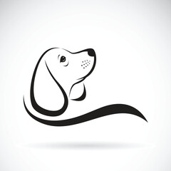 Wall Mural - Vector of beagle dog design on white background, Pet. Animals.