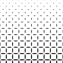 Poster - Monochrome abstract ellipse pattern background - black and white geometrical halftone vector graphic design