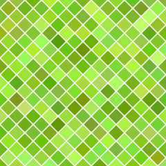 Poster - Abstract diagonal square pattern background - geometric vector graphic from squares in green tones