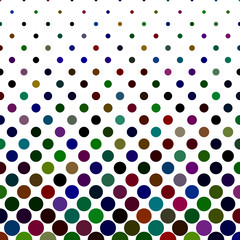 Poster - Circle pattern background - abstract geometric vector graphic design from multicolored dots