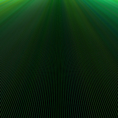 Poster - Dark green abstract ray light background design - vector graphic from lines