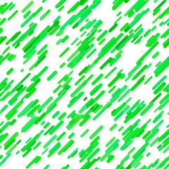 Poster - Green geometric abstract random diagonal stripe pattern background - trendy vector design from rounded stripes on white background