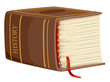 Thick Book History Illustration