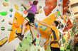 © Africa Studio - Little girl with trainer in climbing gym