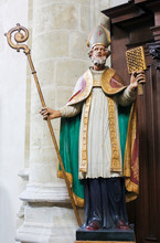 Statue Of A Bishop Saint In The Church Of St Andrew