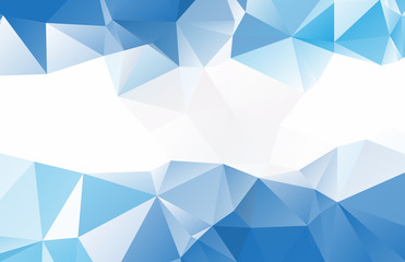Wall Mural - blue white crystal background design