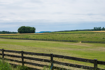 Rural Country York County Pennsylvania Farmland, on a Summer Day