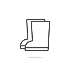 Sticker - Boots icon vector