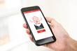 © Atstock Productions - Hand holding smartphone checking electronic spam email on screen