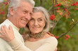 © aletia2011 - senior couple hugging   in the park