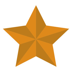 Wall Mural - yellow star on white backgorund. flat style. star sign. modern star symbol.