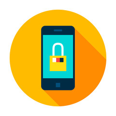 Poster - Mobile Secure Circle Icon