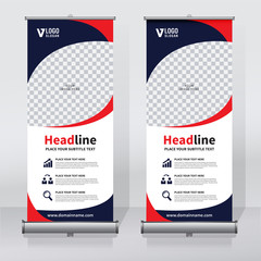 Wall Mural - roll up banner design print template