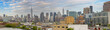Midtown Manhattan eastern side panorama. Wonderful hi-res view from Brooklyn on a cloudy day