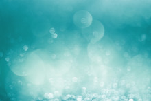 Abstract Turquoise Bokeh Background. Very Beautiful Background.
