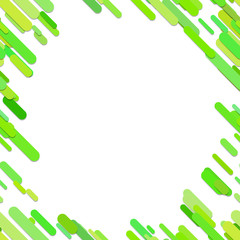 Poster - Colored chaotic rounded diagonal stripe pattern background - trendy vector graphic from green toned lines with shadow effects