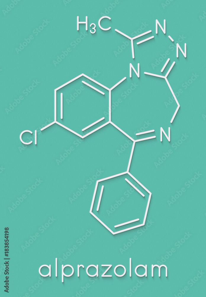 Stock-Illustration „Alprazolam sedative and hypnotic drug ...
