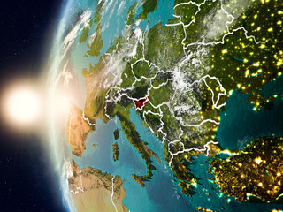  Slovenia during sunset on Earth