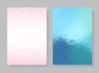 Poster - a set of polygonal backgrounds.