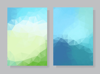 Poster - a set of polygonal backgrounds.