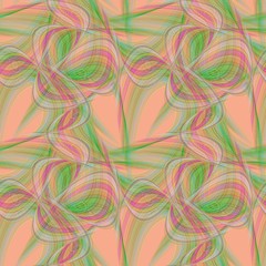 Poster - Seamless abstract computer generated fractal pattern design