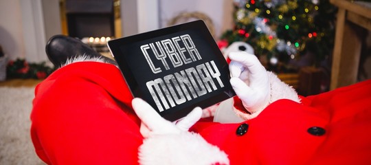 Poster - Composite image of title for celebration of cyber monday 