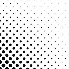 Poster - Abstract monochrome dot pattern background design - vector illustration