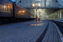 Photos Of Trains On Evening Train Station