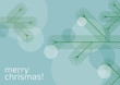 © finecki - Weihnachtsbaum mit Kugeln, Grafik, Weihnachtsgruß, geometrische Formen, englisch