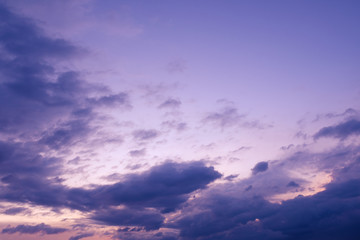 Wall Mural - Sky and clouds / Sky and clouds at twilight.