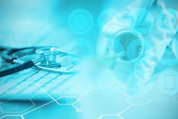 Poster - Composite image of medical icons set