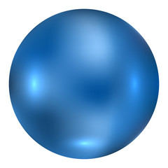 vector of blue ball