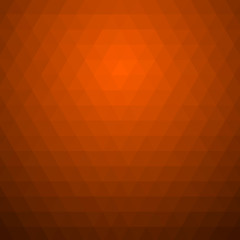 Wall Mural - Orange fire abstract geometric rumpled triangular low poly style vector illustration graphic background. Dark black and orange colors details web template.