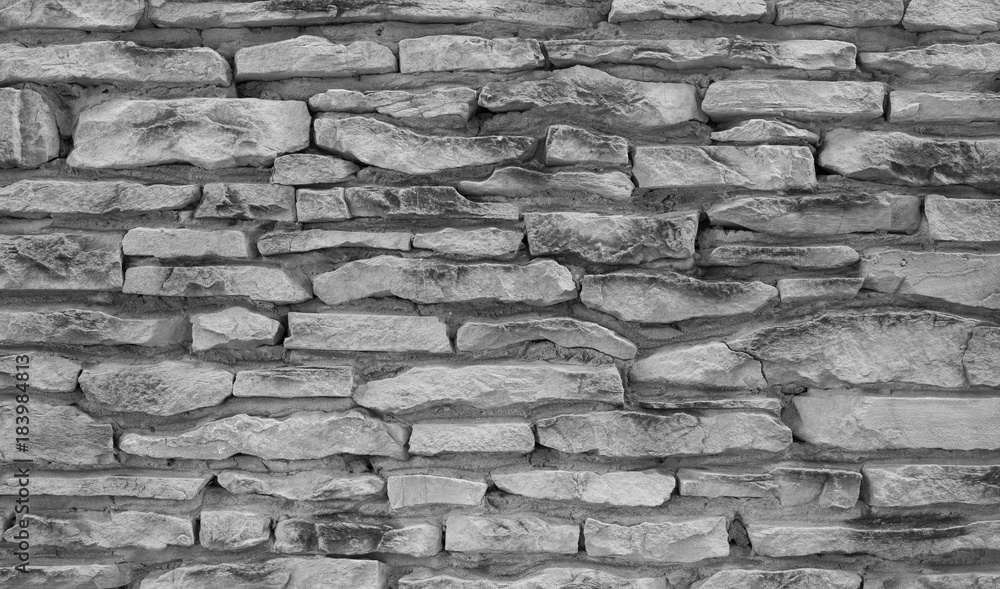Grey Stone Wall Texture Ancient Natural Cobblestone Road As Background Wall Mural Gray Wall Studio