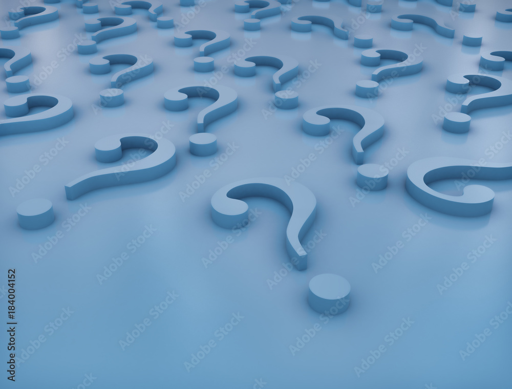 Group of blue question marks Stock Illustration | Adobe Stock