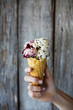 © Andrew Cebulka/Stocksy - Ice cream in waffle cone