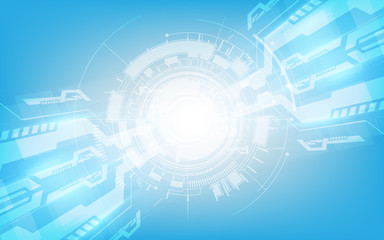 Fototapete - abstract digital hi tech technology innovation concept vector background
