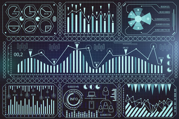 Poster - Digital business interface wallpaper