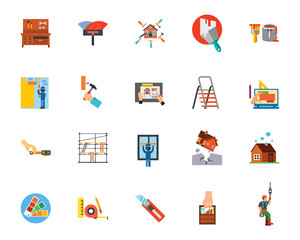 Repair icon set