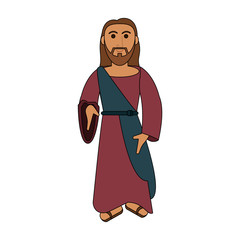 Wall Mural - Jesuschrist cute cartoon icon vector illustration graphic design