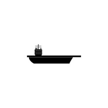 Aircraft Carrier Icon. Water Transport Elements. Premium Quality Graphic Design Icon. Simple Icon For Websites, Web Design, Mobile App, Info Graphics