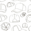 Baseball cap set pattern