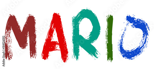 Mario - Nomi dal mondo Canvas Print